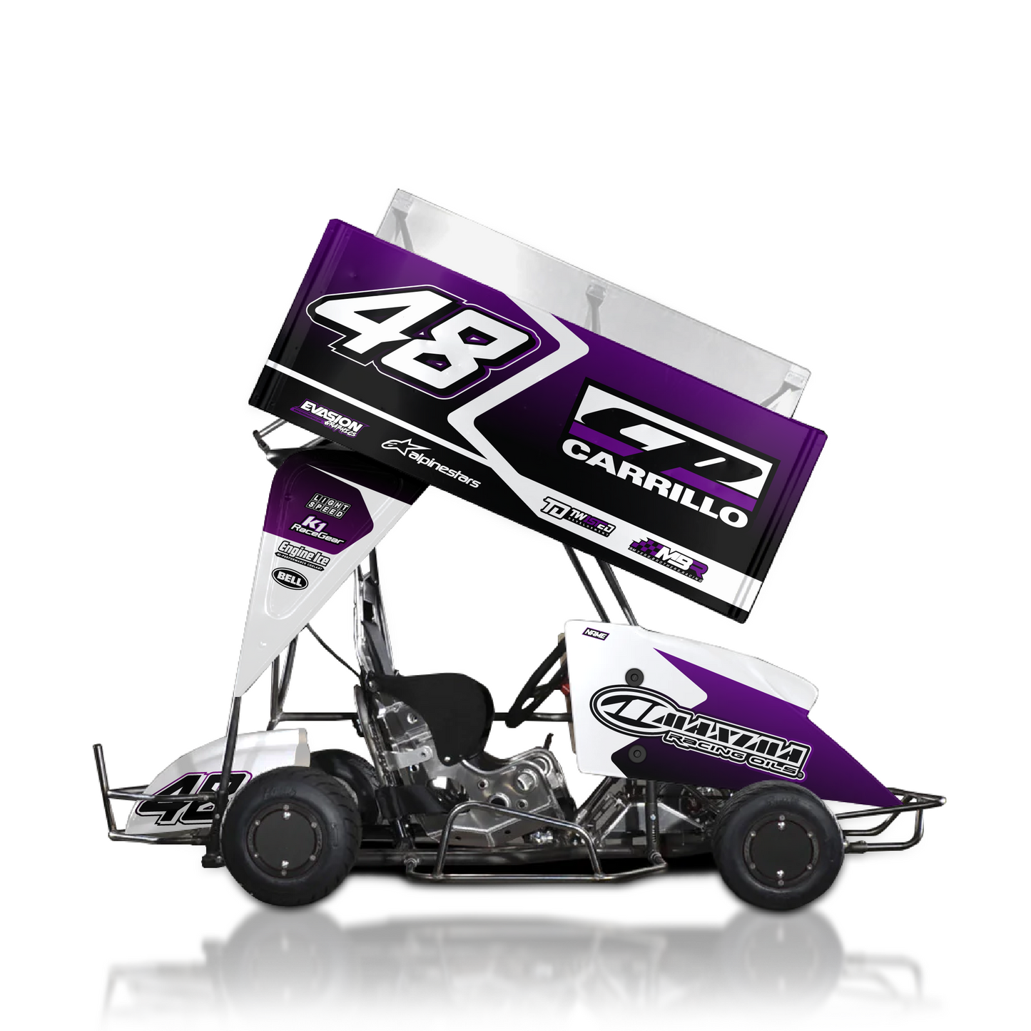 Outlaw Kart Taper Purple