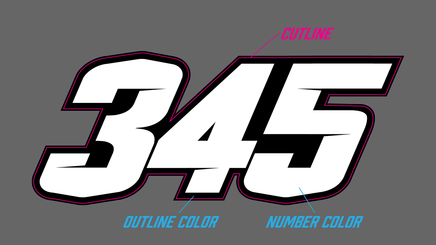 Contour Cut Numbers (Set of 3)