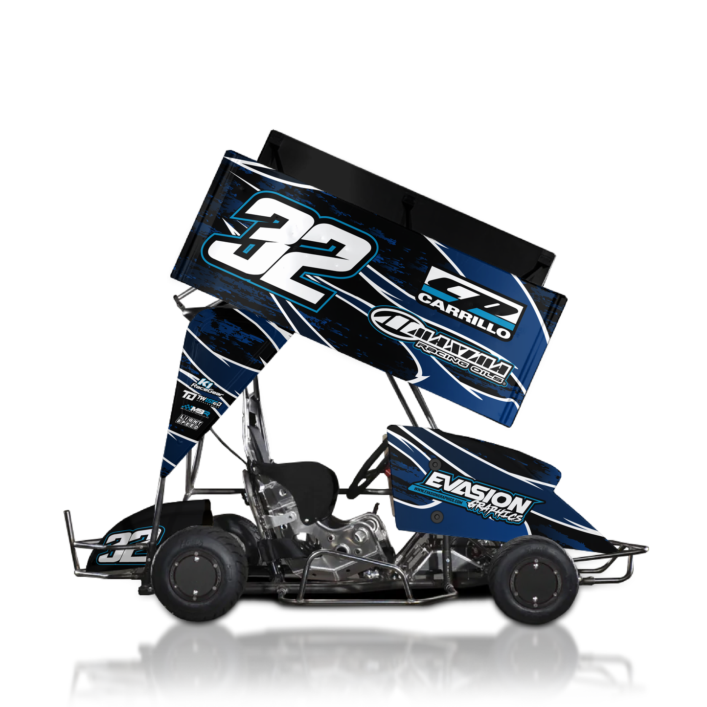 Outlaw Kart Havoc Blue