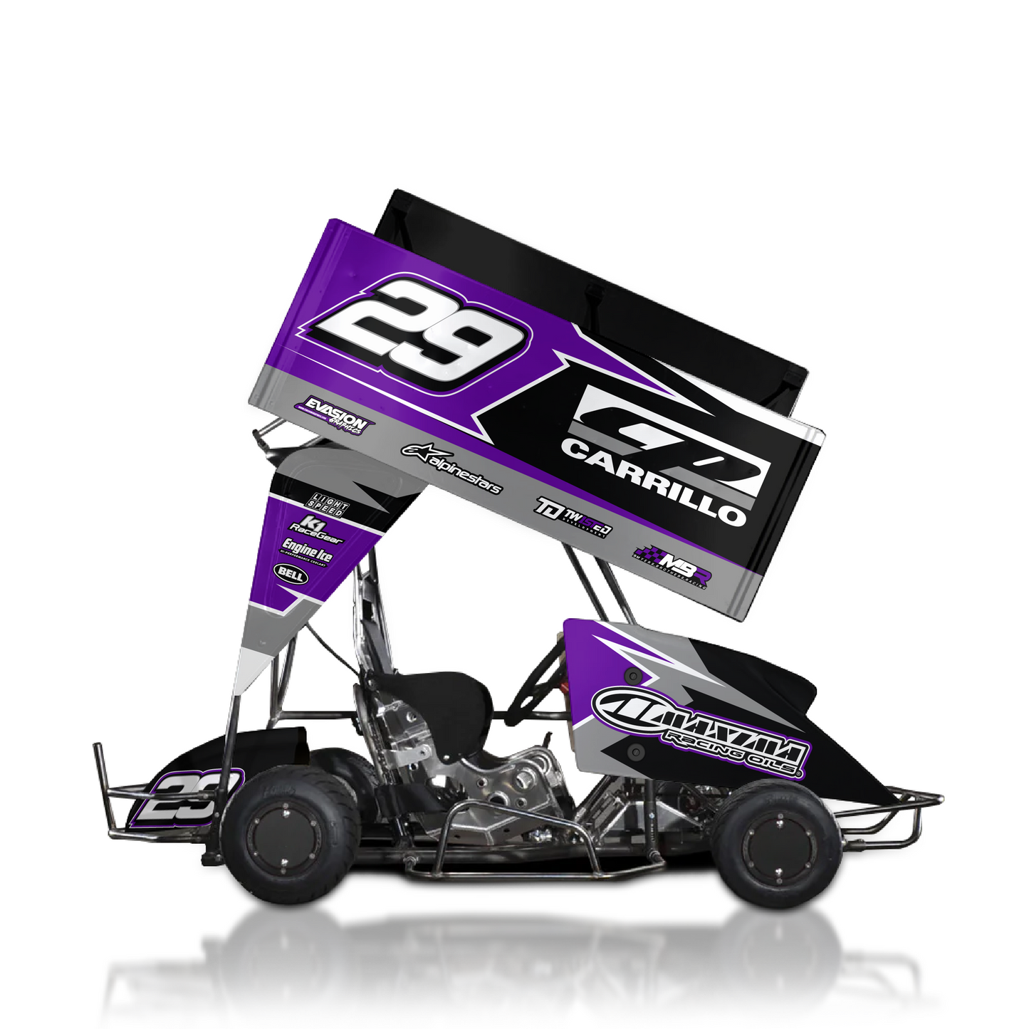 Outlaw Kart Tilt Purple