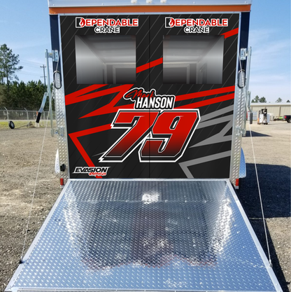 Trailer Curtain Rear Door