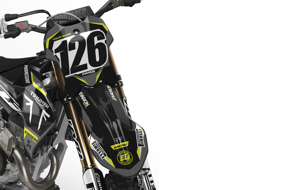 Triumph Frequency Graphics Kit Front View