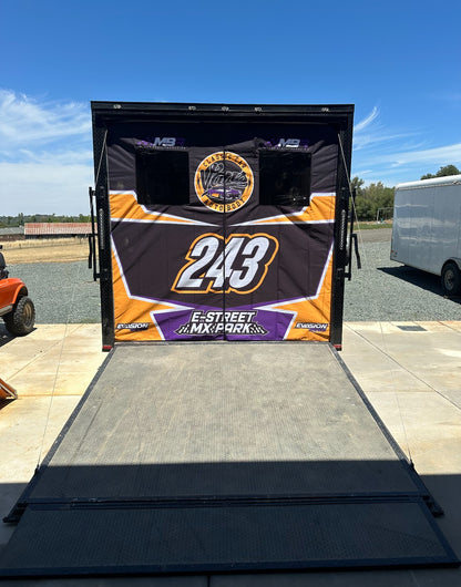 Trailer Curtain Rear Door